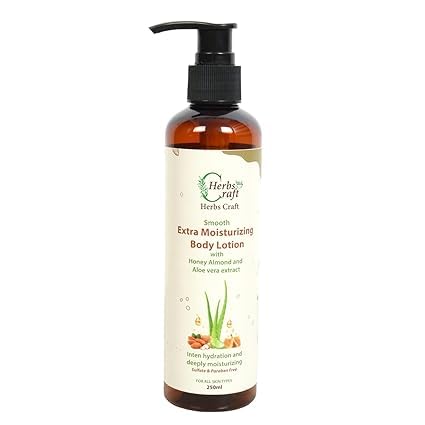 Herbs Craft Herbal Ayurvedic Lotion & Cream - Vitamin C Enriched Unisex Body Care for Men & Women | Extra Moisturizing Face & Body Lotion, Cleansing Milk | Perfect for Daily Skincare Routine & Ayurvedic Wellness