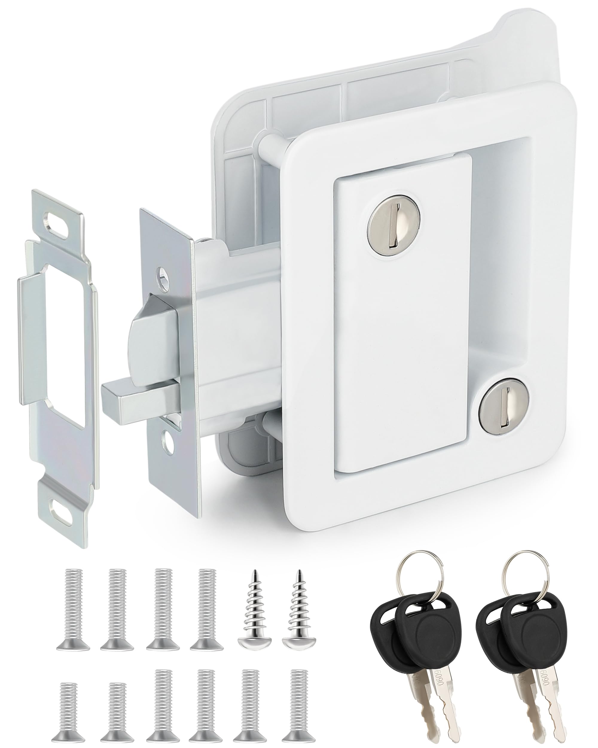 X-Haibei RV Door Lock Replacement - Metal Camper Lock for Travel Trailers (2.75