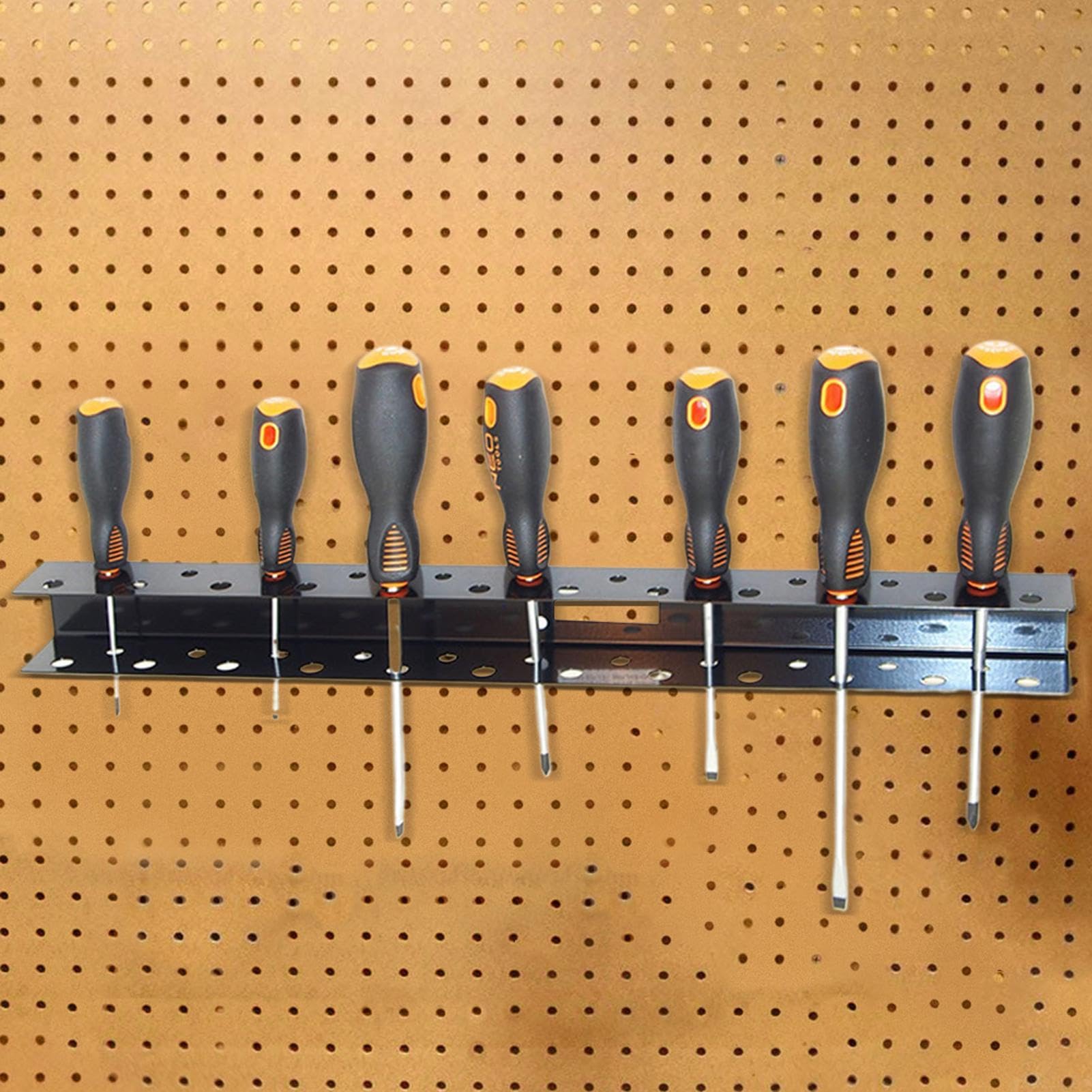 Wall Mount Tool Organizer - Heavy Duty Screwdriver & Pliers Storage Rack for Workshop, Garage, Shed | Perfect for DIY Projects, Home Repair & Tool Organization