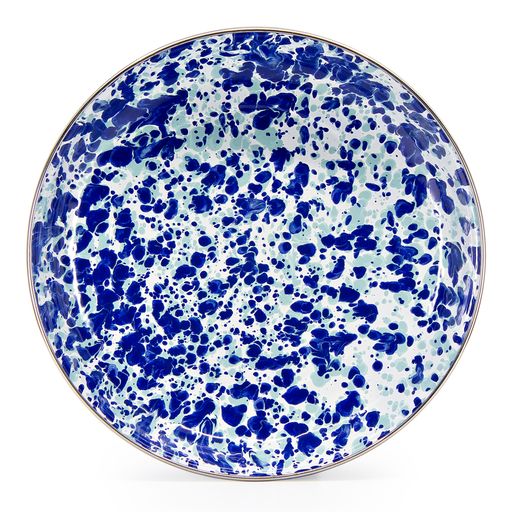 Ocean Swirl Pasta Plate Set of 4 - 10-Inch Ceramic Dinner Plates for Pasta, Salad & Desserts - Perfect for Italian Dining, Family Gatherings & Restaurant Use