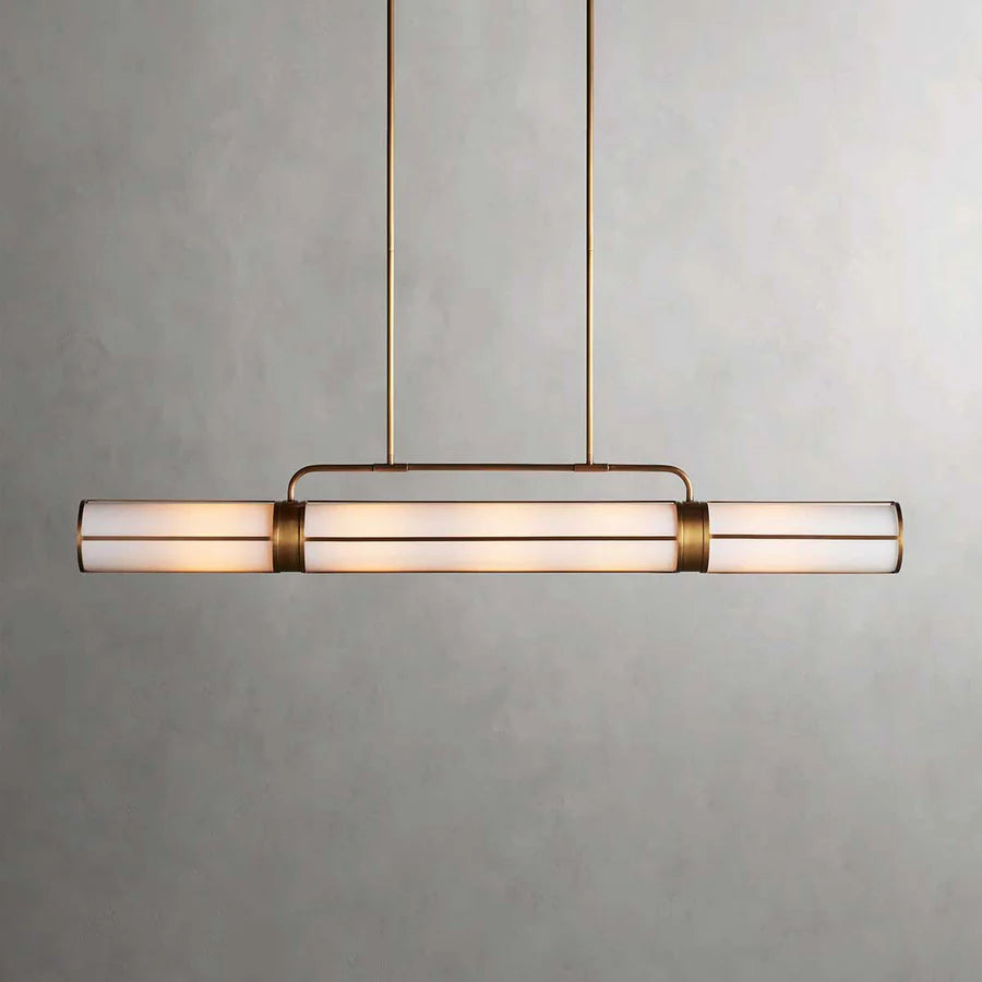Remming Linear Pendant Light - Modern LED Hanging Fixture for Kitchen Island, Dining Room & Bedroom Lighting | Dimmable & Energy Efficient