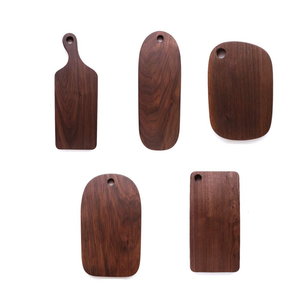 Premium Black Walnut Wood Cutting Board - Solid Unstitched Chopping Board for Bread, Pizza, Fruits & Sushi - Perfect Wedding, Engagement, Anniversary, Housewarming, Birthday & Corporate Gift - Ideal for Kitchen, Dining & Entertaining