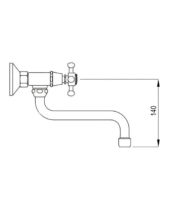 Kensington Wall Mounted Kitchen Faucet in Brass - Perfect for Modern and Traditional Home Decor, Bathroom & Kitchen Sink Installation