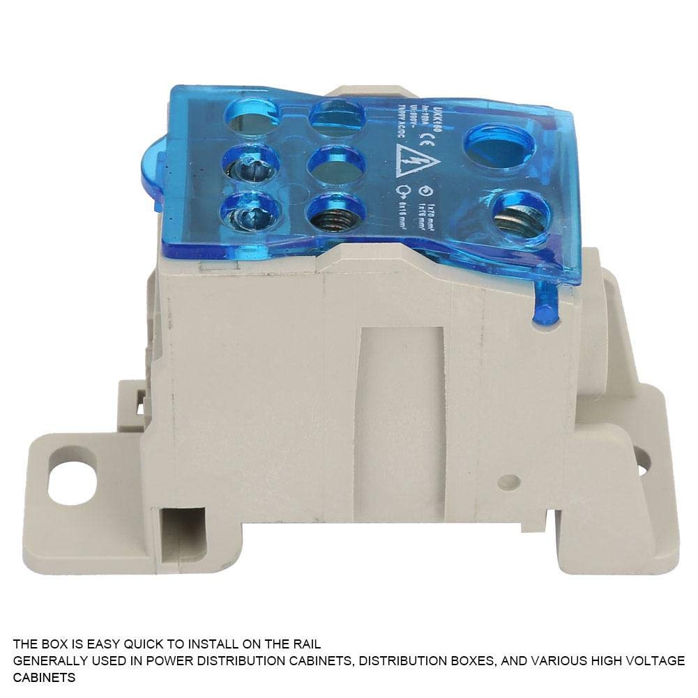 Din Rail Terminal Block Distribution Box - Universal Electric Wire Connector & Power Junction Box for Industrial Control Panels & Electrical Cabinets | Perfect for Wiring, Circuit Protection & Power Distribution