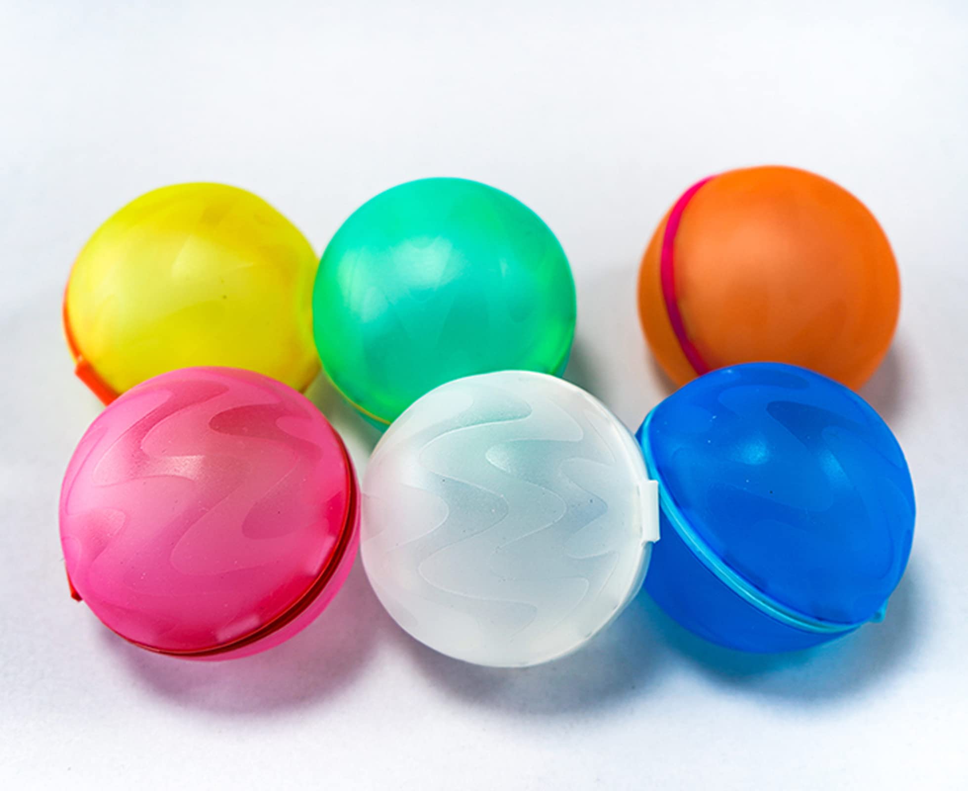 Eco-Friendly Reusable Water Balloons - 6 Pack Latex-Free Silicone Splash Balls with Mesh Storage Bag | Quick Self-Sealing Design for Kids & Adults | Perfect for Outdoor Water Games, Pool Parties, Backyard Fun and Summer Activities