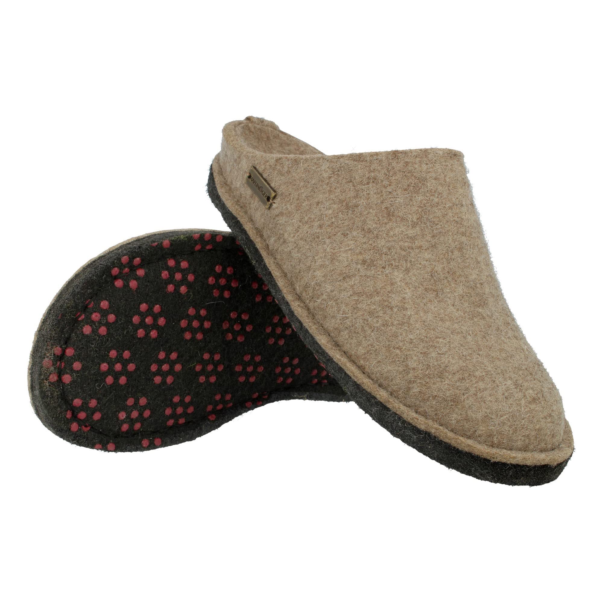 HAFLINGER Unisex Soft Felt Slippers - Cozy Home & Spa Comfort