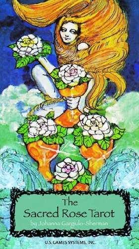 The Sacred Rose Tarot Deck - 78-Card Mystical Divination Deck with Guidebook | Perfect for Psychic Readings, Spiritual Guidance & Meditation Practice