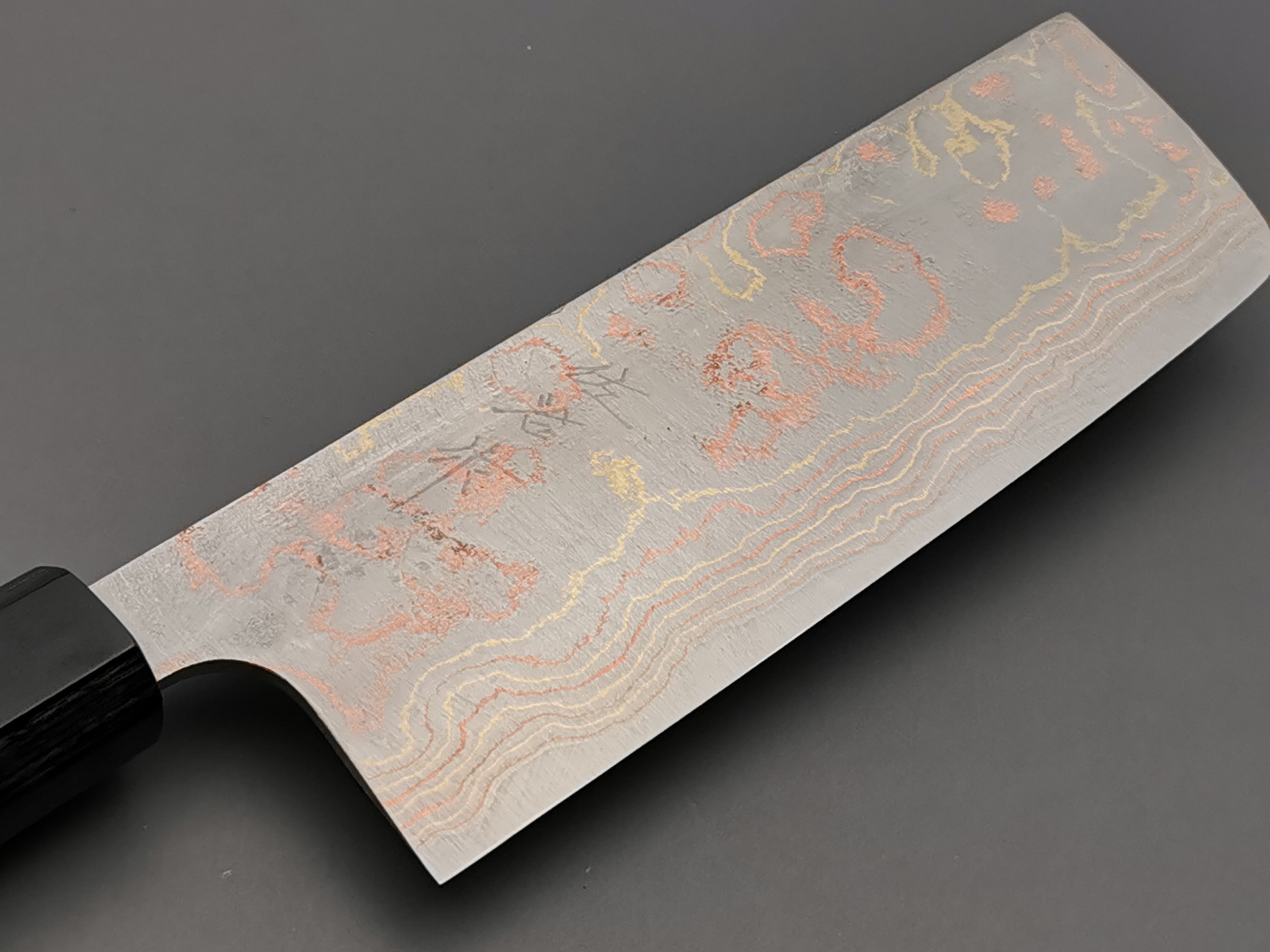 Takeshi Saji Rainbow Damascus Nakiri Knife - Japanese Chef Knife for Vegetables & Sushi - Perfect for Home Cooking & Professional Kitchens
