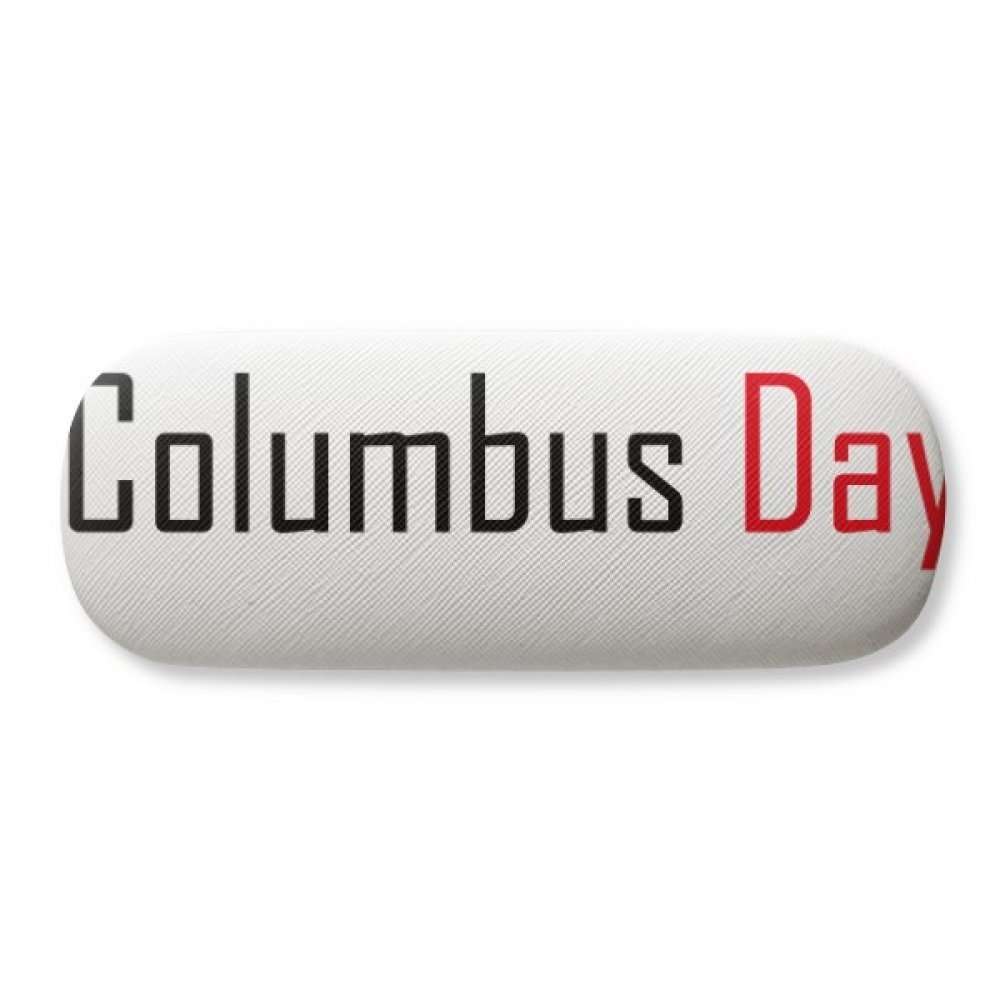 Columbus Day Themed Eyeglasses Case - Durable Hard Shell Glasses Storage Box for Spectacles | Perfect for Travel, Office & Daily Use