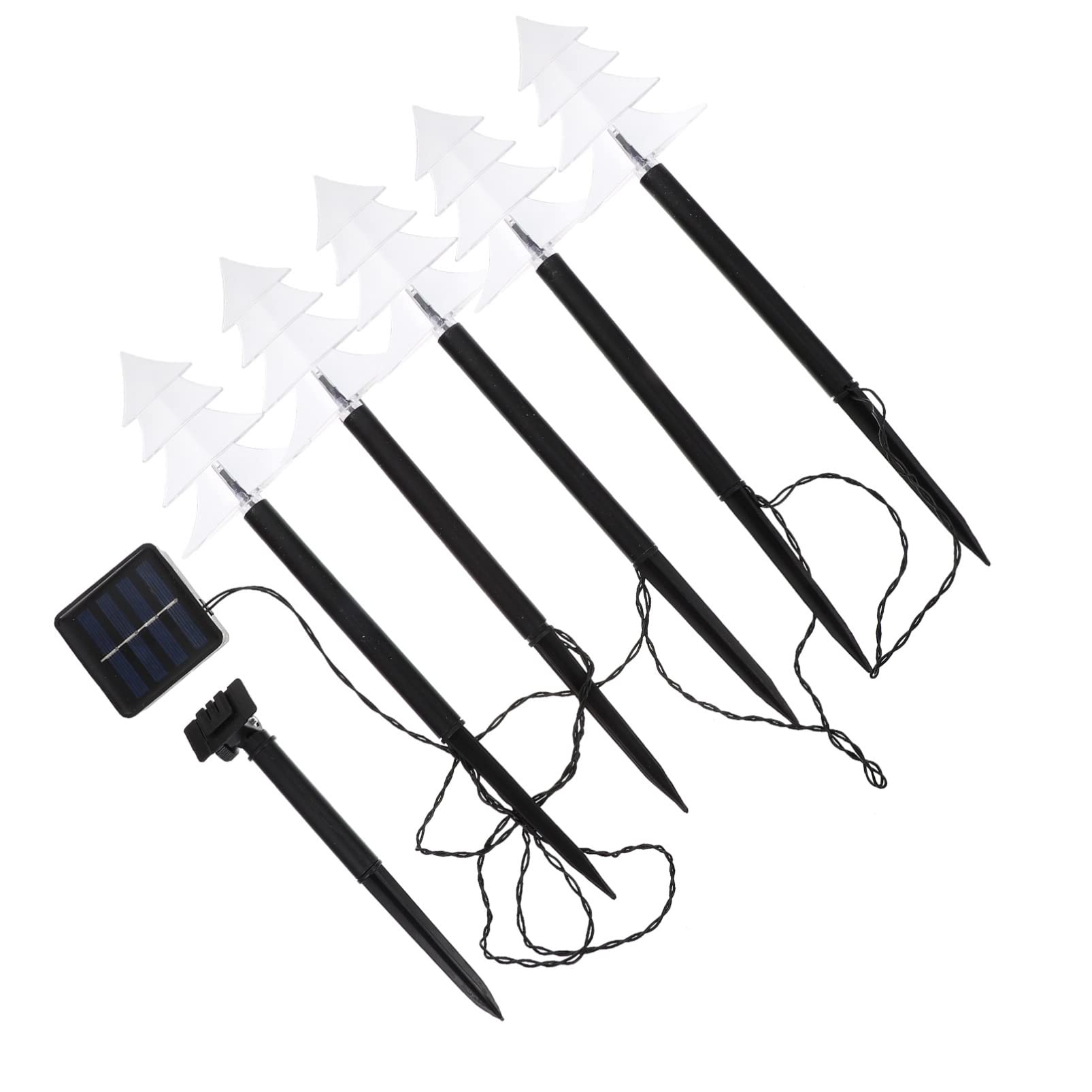 OSALADI Solar Christmas Stake Lights - 1 Set LED Fairy Lights, Battery Operated Waterproof Snowflake Landscape Lights for Xmas Indoor/Outdoor Party Decorations | Perfect for Holiday Yard, Garden, Pathway & Christmas Tree Decoration