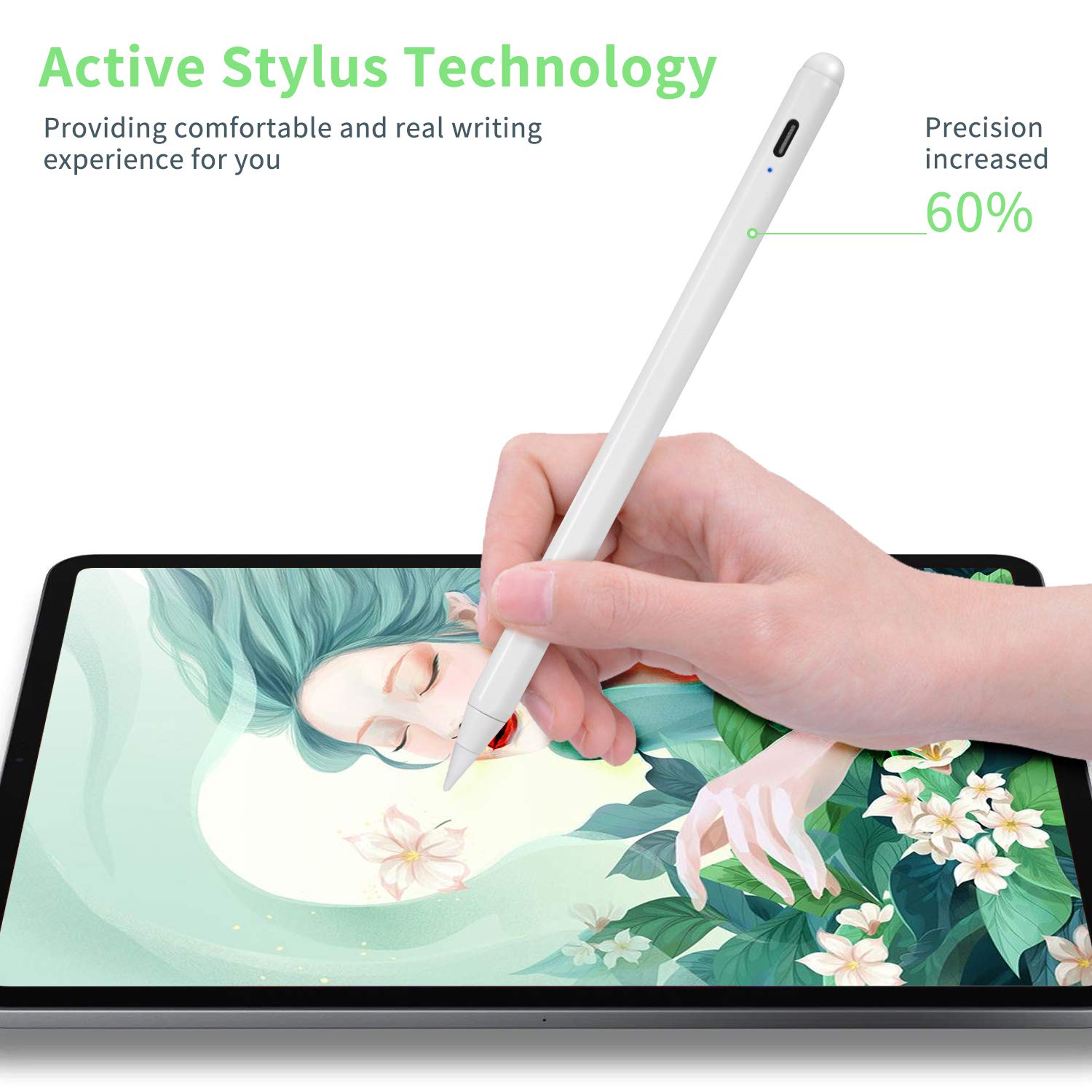 10th Gen iPad Pencil - Fast Charging Stylus with Palm Rejection for iPad 8th/9th/10th/A16 (2018-2025) - Perfect for Drawing & Note-Taking