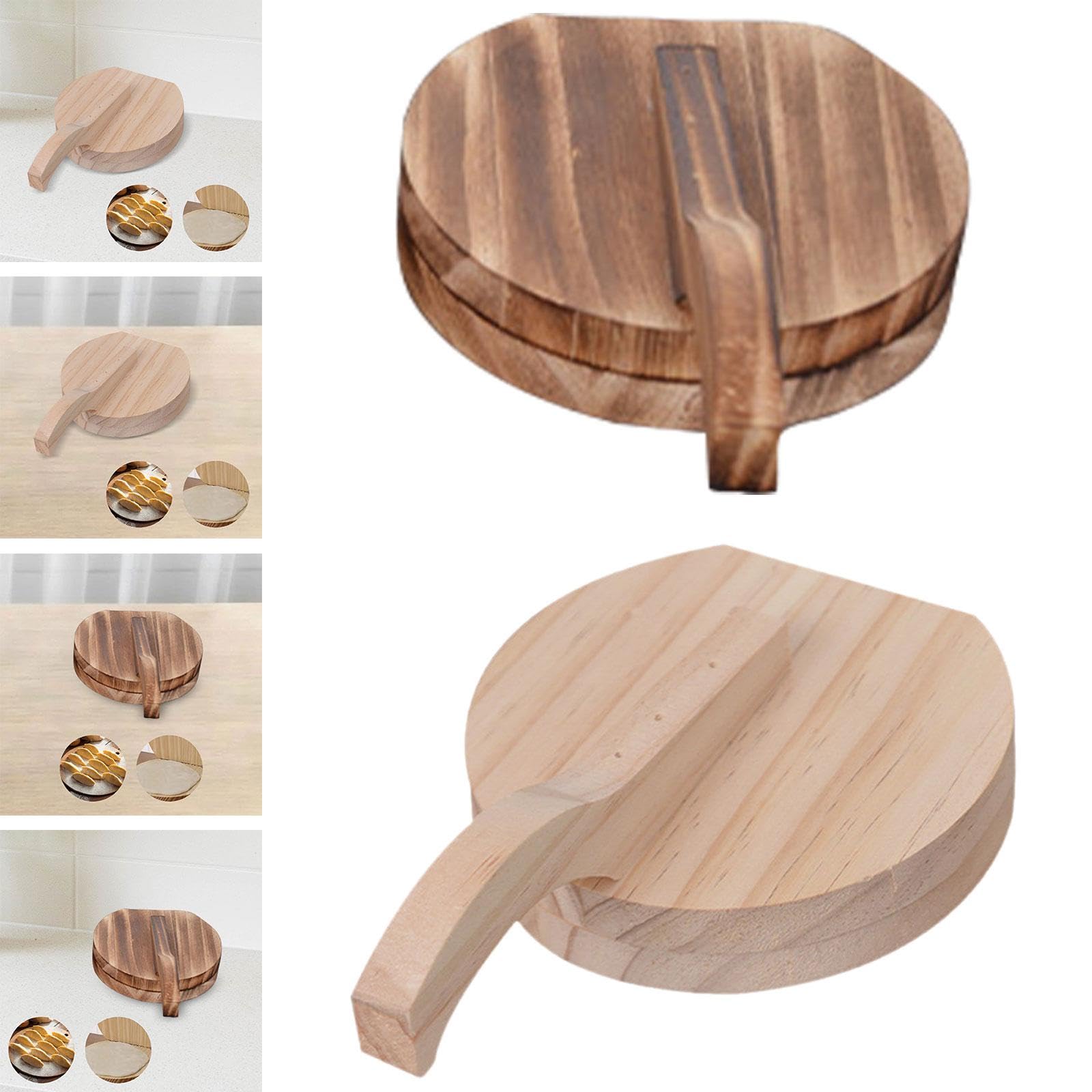 CALANDIS® Wooden Tortilla Press - Handmade Dumpling & Pastry Dough Press for Tortillas, Empanadas, Arepas - Traditional Mexican & Asian Cooking Tool - Perfect for Home Kitchens & Restaurants