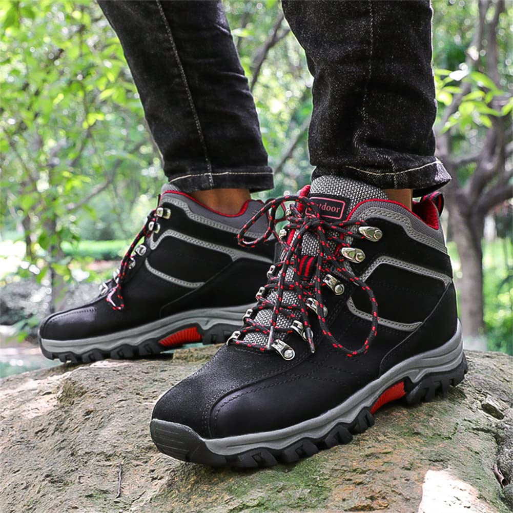 Men's Waterproof Hiking Boots - Lightweight Multi-Terrain Outdoor Shoes with Anti-Slip Lugs & Durable Camouflage Design for Trekking, Camping & Work | Comfortable Ankle Support for All-Day Wear