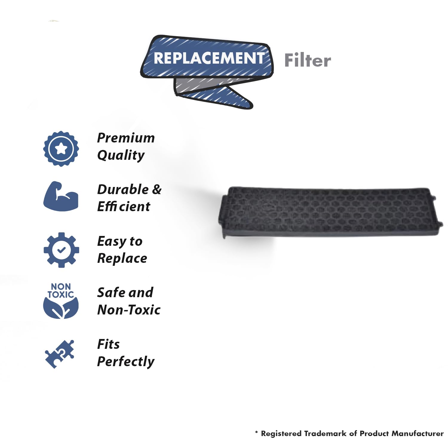 Hoover CH54013 CH54015 Vacuum Cleaner Carbon Filter - Commercial Replacement for CH54013, CH54015 - Perfect for Deep Cleaning