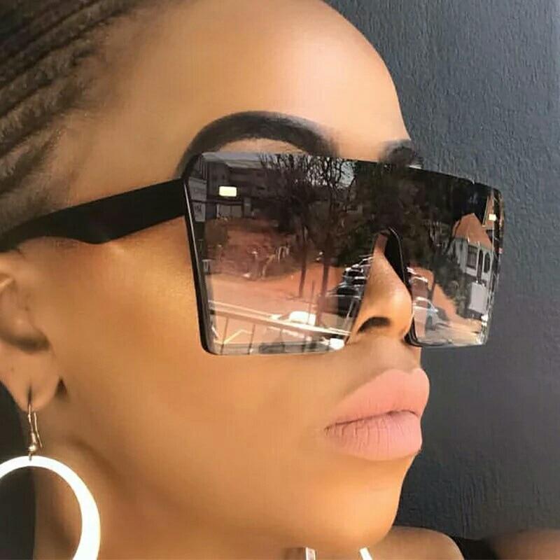 Stylish Oversized Square Sunglasses for Women & Men - UV Protection, Trendy Fashion Accessory for Summer, Beach, and Outdoor Activities