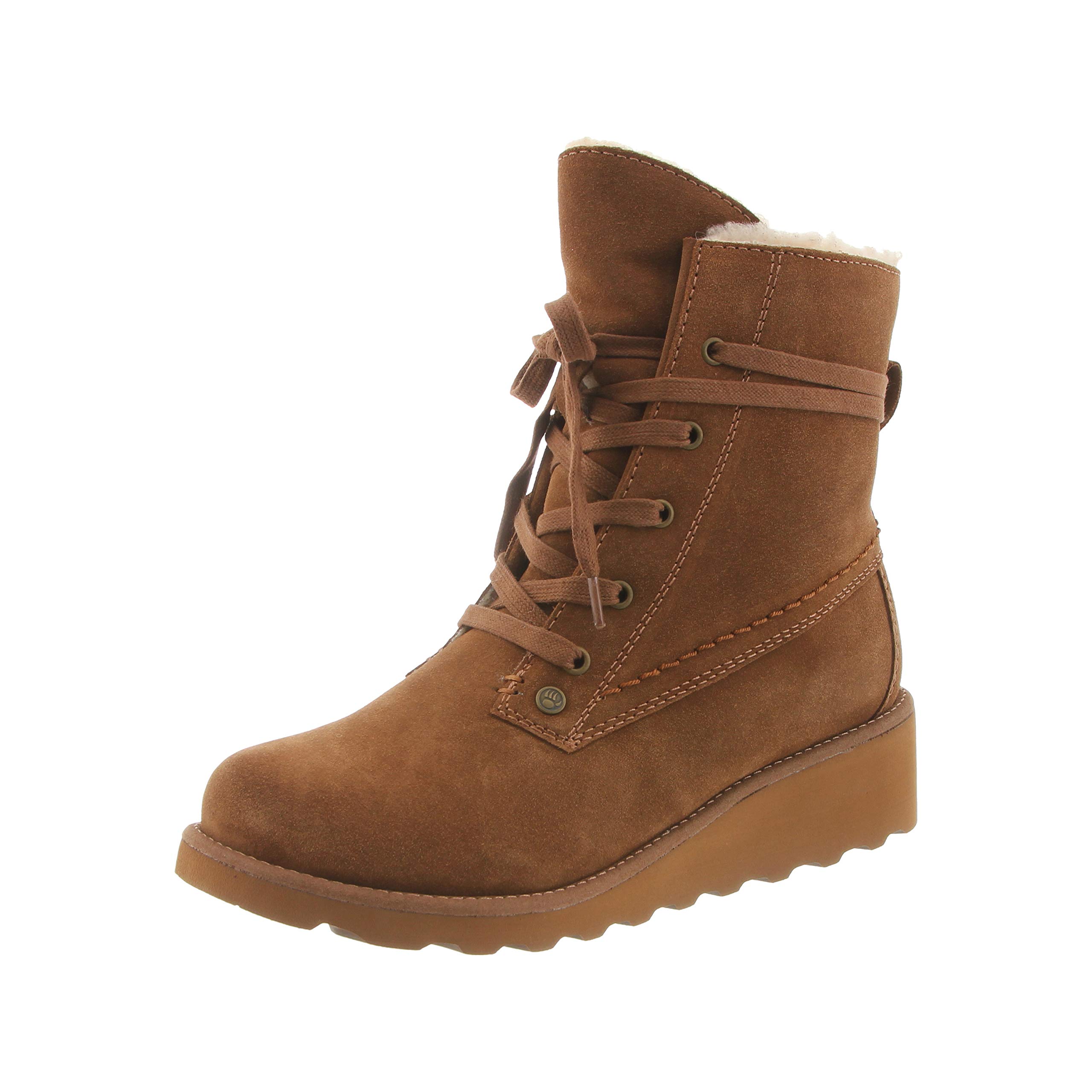 BEARPAW Women's Krista Slip-On Winter Boots - Classic Suede, Multiple Colors | Ultra Comfortable & Warm | Perfect for Snow Days, Casual Outings & Cozy Indoor Wear