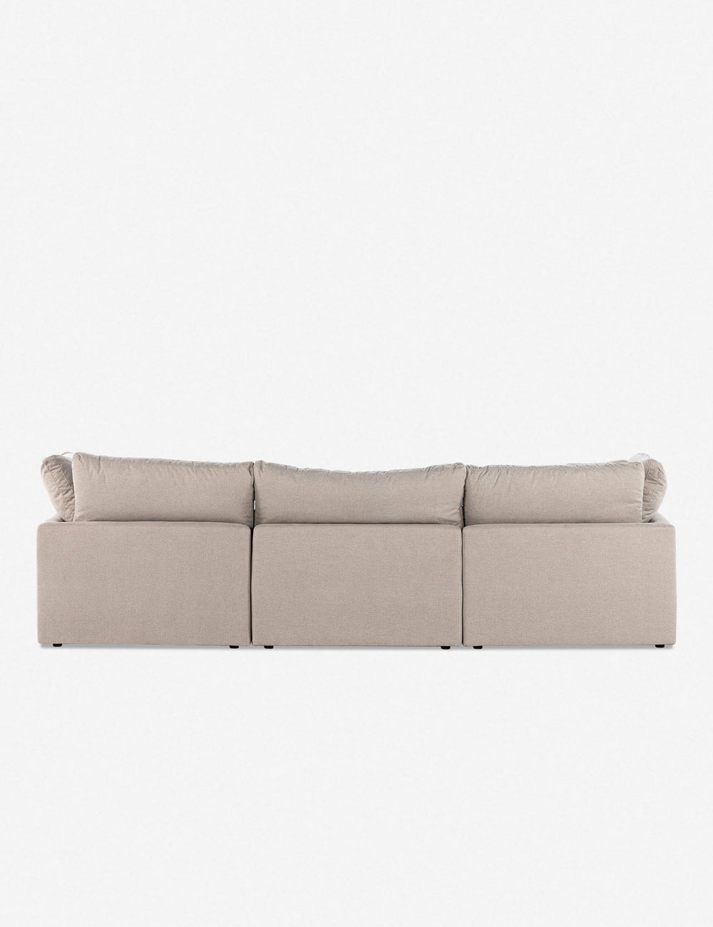 Bernard Modern Sectional Sofa Set - 3-Piece L-Shaped Couch with Chaise Lounge, Soft Fabric Upholstery, Sturdy Wooden Frame - Perfect for Living Room, Family Room, or Home Theater