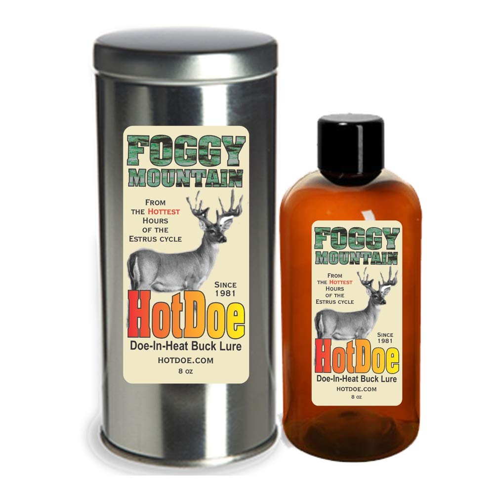 HotDoe Doe-in-Heat Buck Attractant 8 oz - Premium Deer Scent Lure for Hunting - Ideal for Bow Hunting, Trail Cameras & Wildlife Observation