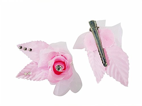 Elegant Juda Hair Pins for Bun Decoration - Bridal Hair Accessories for Women & Girls (Pink, 10g, Pack of 2) - Perfect for Weddings, Prom, and Special Occasions