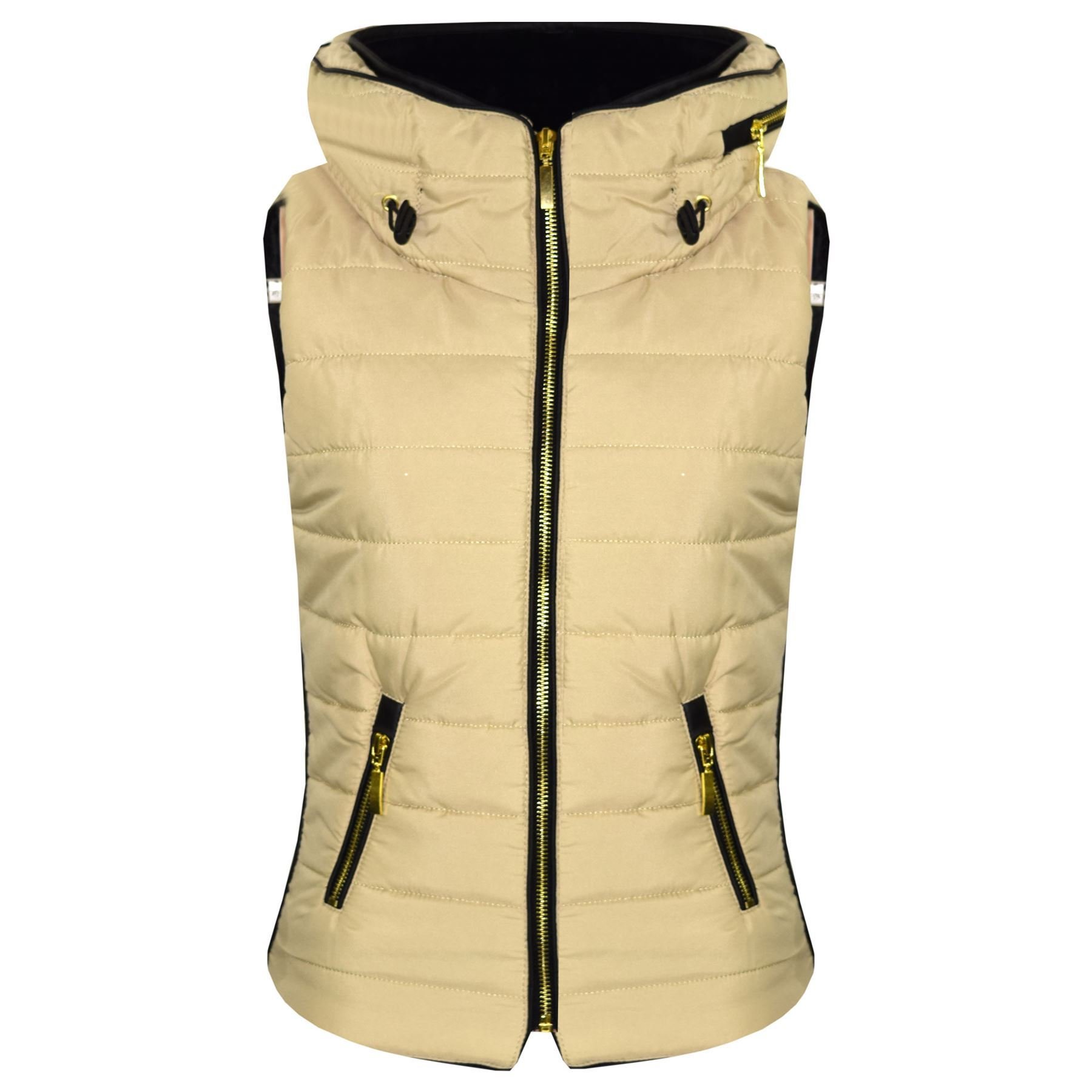 Kids Girls Stone Puffer Bubble Sleeveless Hooded Vest - Warm Winter Jacket for Outdoor Play & School Activities