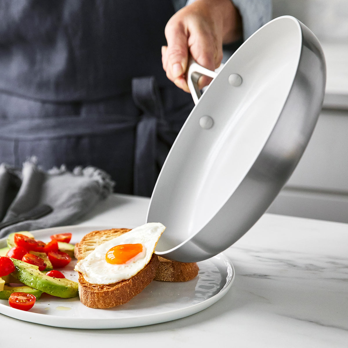 Venice Pro Ceramic Nonstick 10-Piece Cookware Set - Non-Toxic, PFOA-Free Pots and Pans for Healthy Cooking | Perfect for Frying, Sautéing, Boiling & Baking | Ideal for Home Chefs & Professional Kitchens