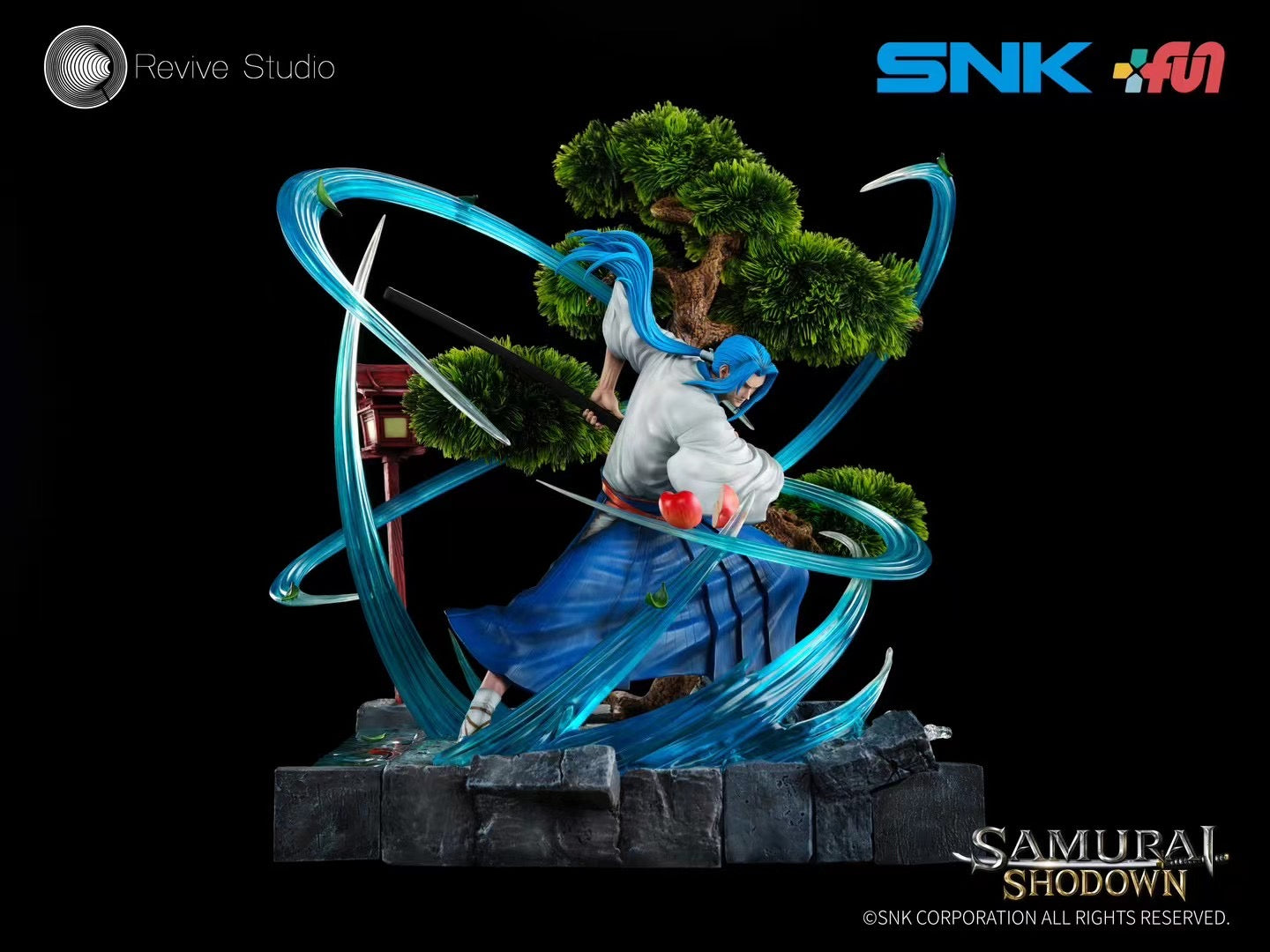 Revive Studio Licensed Samurai Shodown Ukyo Tachibana Action Figure - Official SNK Collectible for Anime Fans & Fighting Game Enthusiasts | Perfect for Display, Cosplay, and Gaming Room Decor