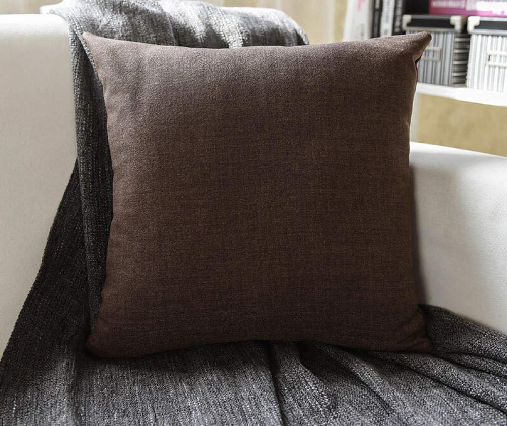 QWE Washable Solid Color Pillow - Multi-Use Lumbar Support Cushion for Sofa, Office Chair, Car Seat & Bed (45x45cm) | Perfect for Back Pain Relief, Home Decor & Comfortable Sleep