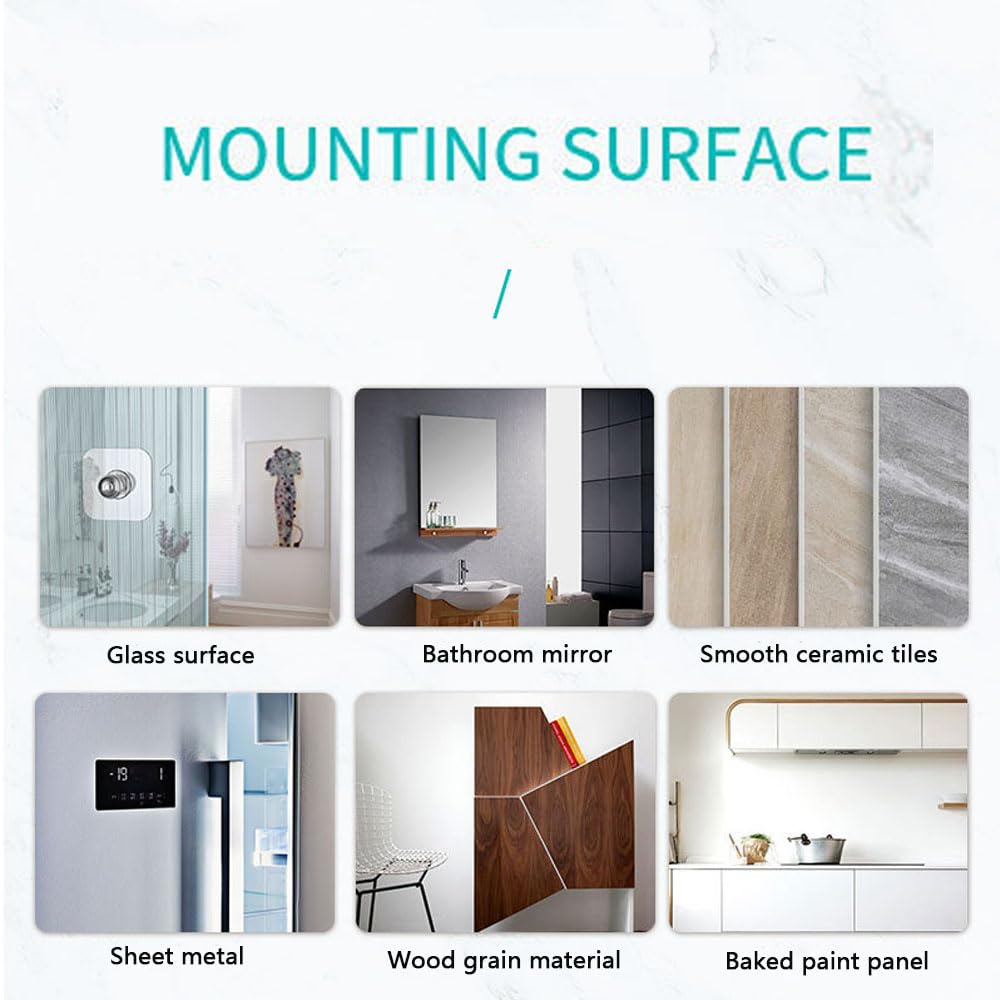 2PCS Strong Adhesive Stickers for Shower Phone Holder, Wall Hanging Items - Waterproof & Durable Mounting Tape for Bathroom, Kitchen, Office Organization