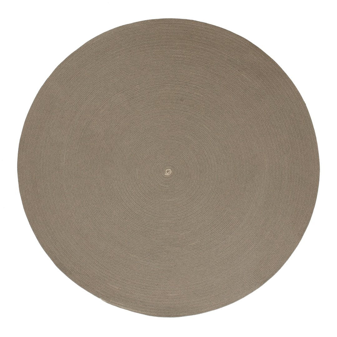 Cane Line Design Team Circle Outdoor Rug - Waterproof & Durable for Patio, Deck, Garden - Boho Style Natural Fiber Decor