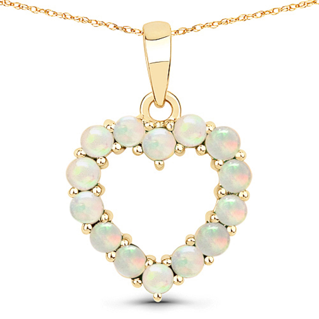 10K Yellow Gold Ruby Heart Necklace for Women - Dainty Heart Pendant Jewelry Gift for Her - Perfect for Valentine's Day, Anniversary & Romantic Occasions