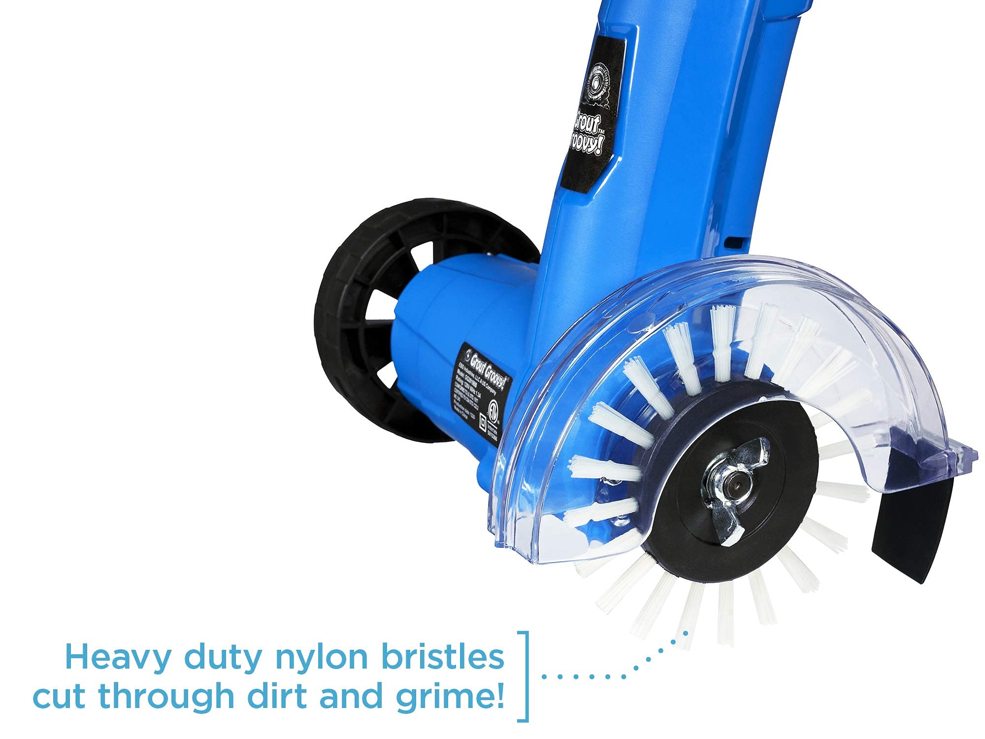 Grout Groovy! Electric Stand-up Lightweight Grout Cleaning Machine | Powerful & Easy-to-Use Deep Cleaner for Tile Floors | Versatile Grout Scrubber for Bathroom, Kitchen & Shower | Perfect for Home Renovation & Deep Cleaning Projects