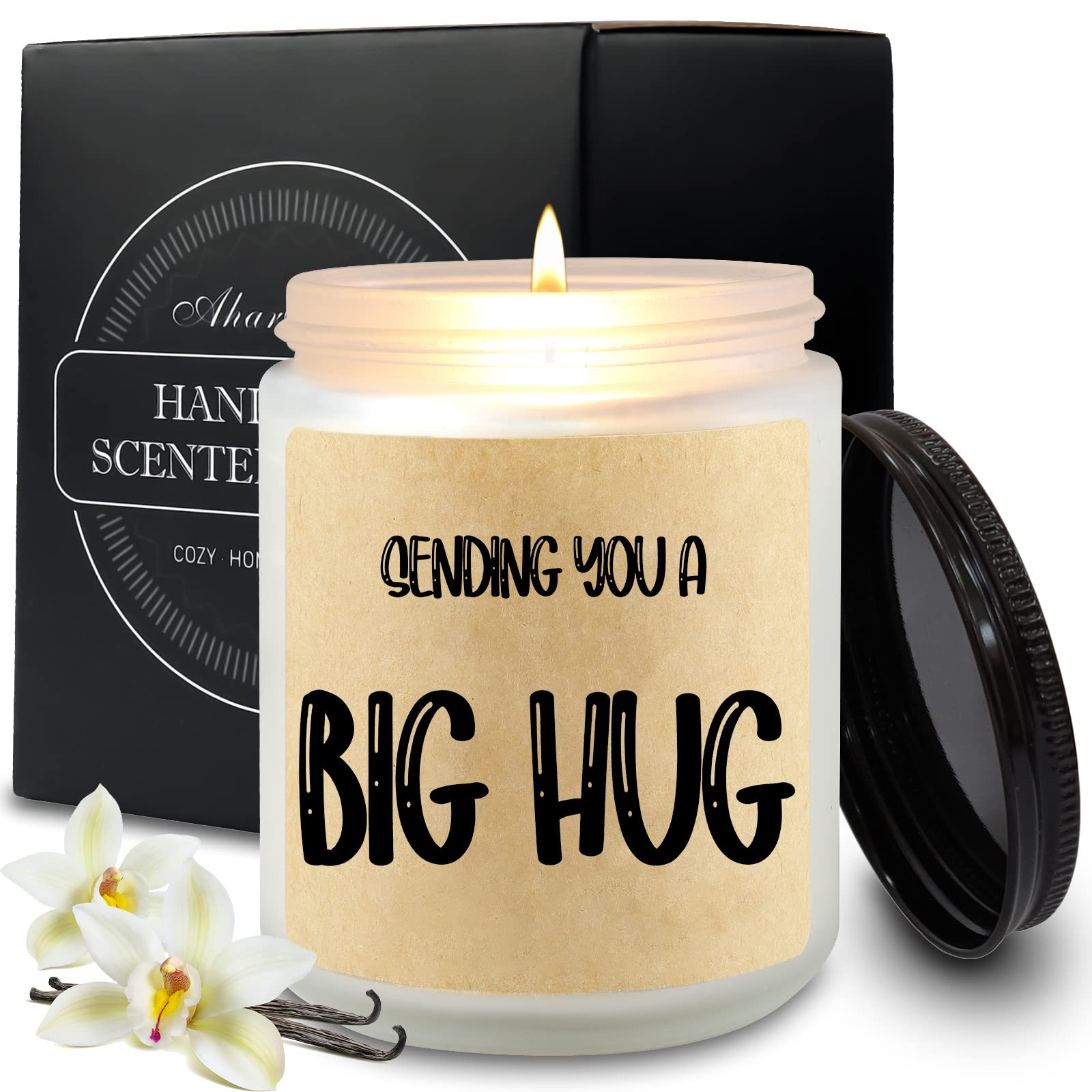 Hug Candle Gift Set for Women & Men - Unique Friendship, Sympathy & Romantic Gifts for Birthday, Anniversary, Valentine's Day - Perfect for Home Decor, Relaxation & Thoughtful Surprises