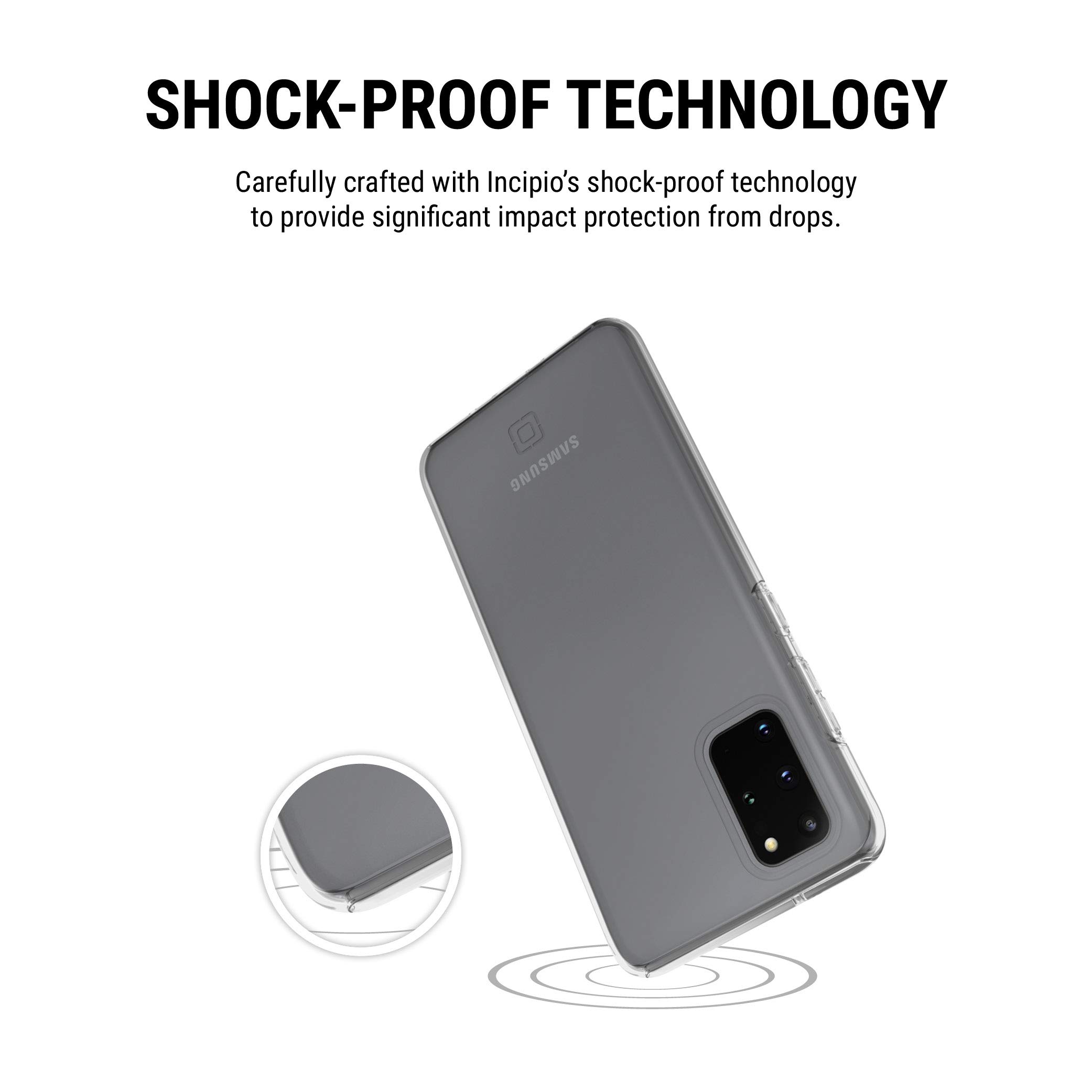 Incipio DualPro Protective Case for Samsung Galaxy S20+ - Shockproof & Scratch-Resistant Clear Cover - Perfect for Everyday Use, Work & Travel