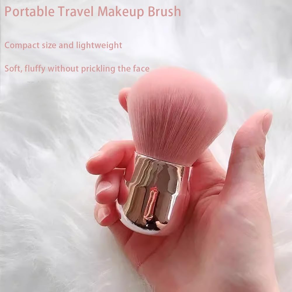 Fluffy Kabuki Brush for Powder & Liquid Makeup - Travel Size