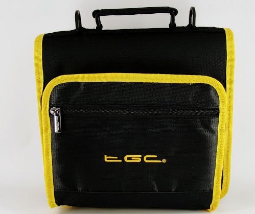 Premium Jet Black & Glow Yellow Kindle Touch 3G Tablet Case - Dual Compartment Shoulder Bag with Stylish Trims & Linings | Perfect for Travel, Work & Daily Commute