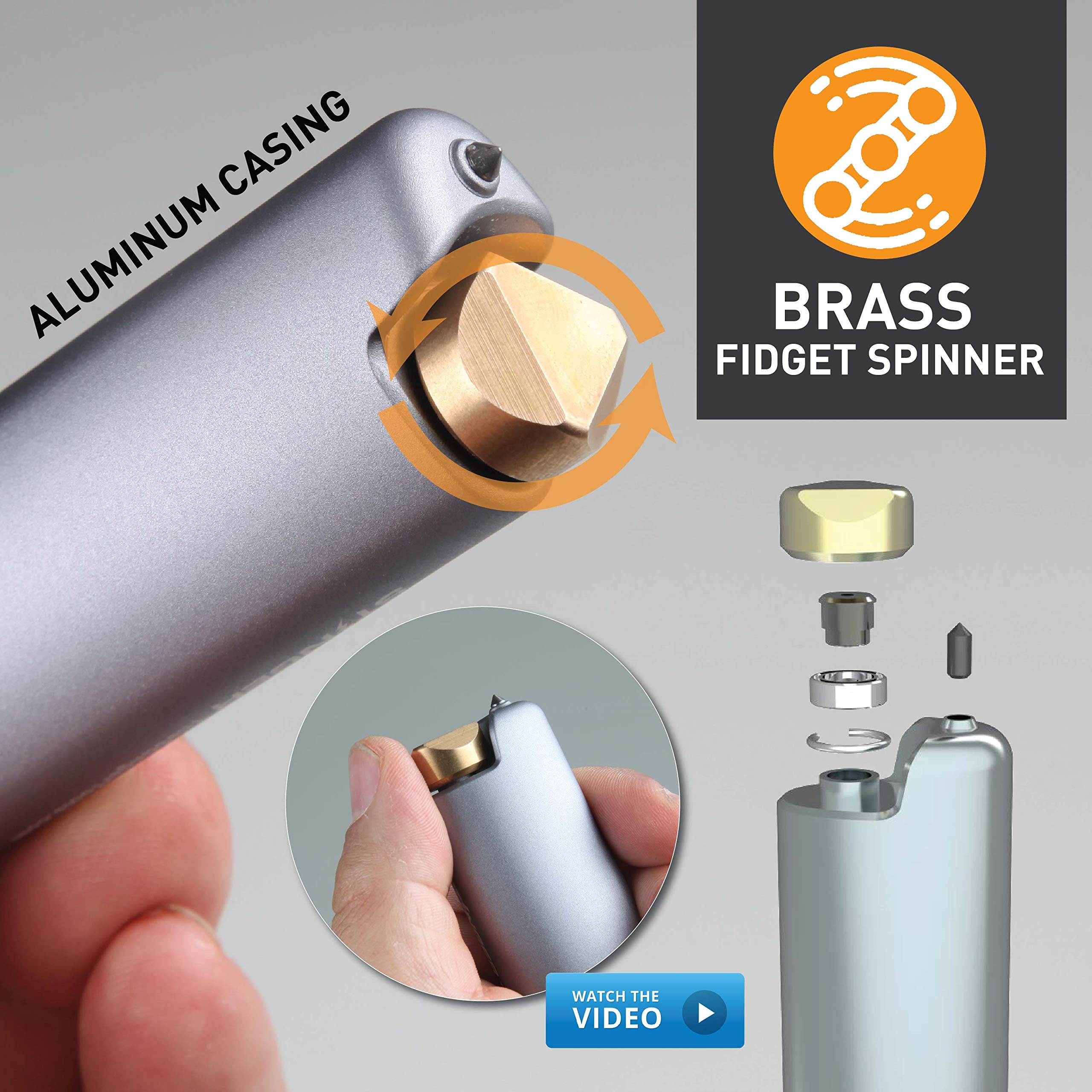 Stinger BIC Lighter Case with Window Breaker & Spinner - for Car & Outdoor Use
