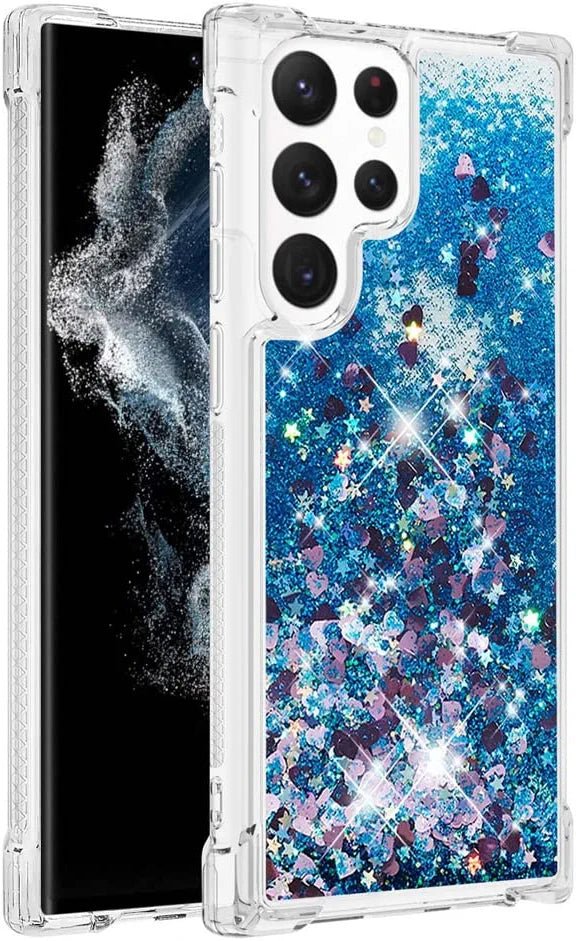 Luxury Sparkle Bling Shockproof Case for Samsung Galaxy S23 Ultra - Glitter Protective Cover with Slim Fit Design, Soft TPU Back & Reinforced Bumper | Perfect for Women, Girls & Fashion Lovers | Ideal for Daily Use, Parties & Special Occasions