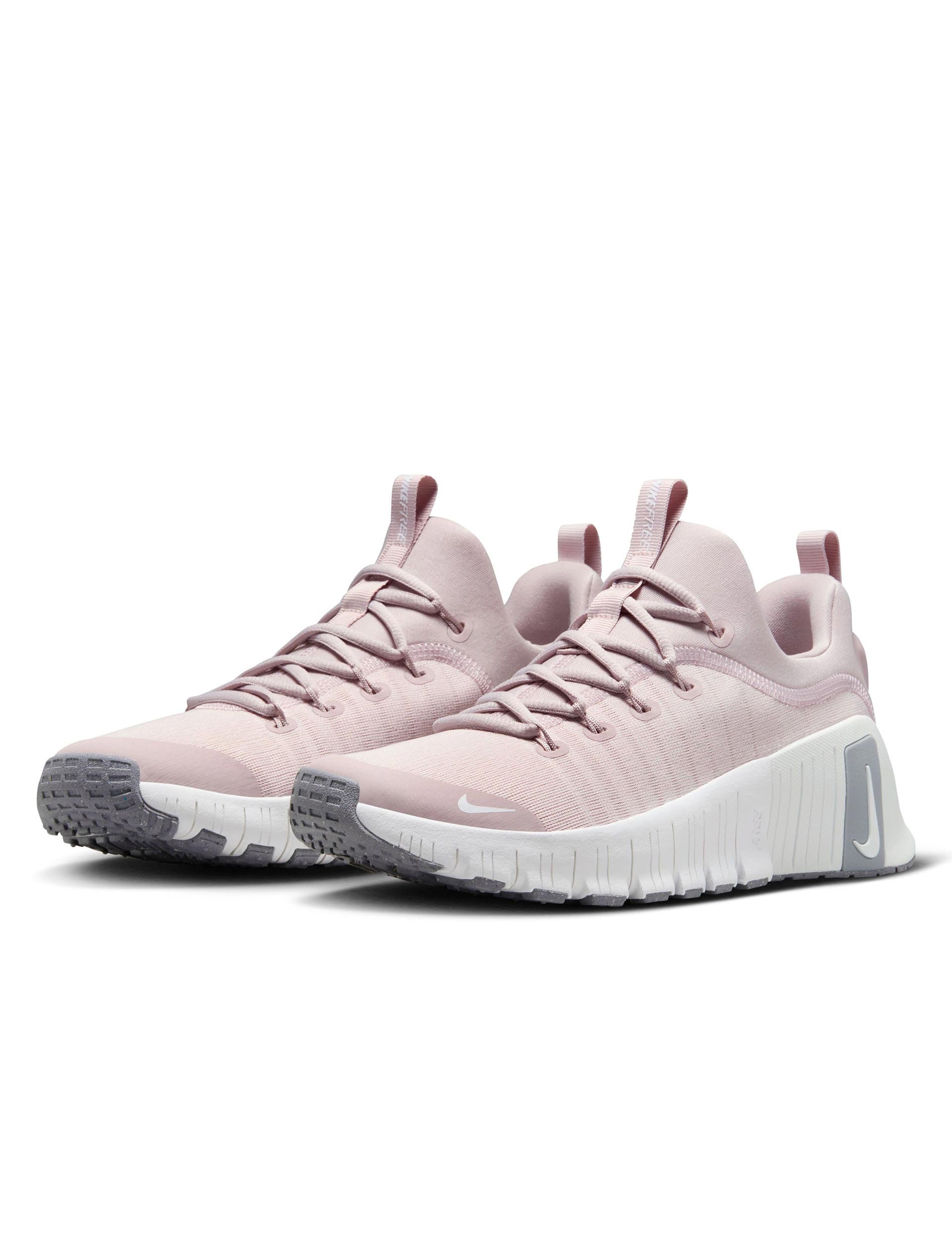 Nike Free Metcon 6 Training Shoes for Men & Women - Platinum Violet/Cement Grey/Summit White - CrossFit, Gym & Workout Shoes for Weightlifting & High-Intensity Training