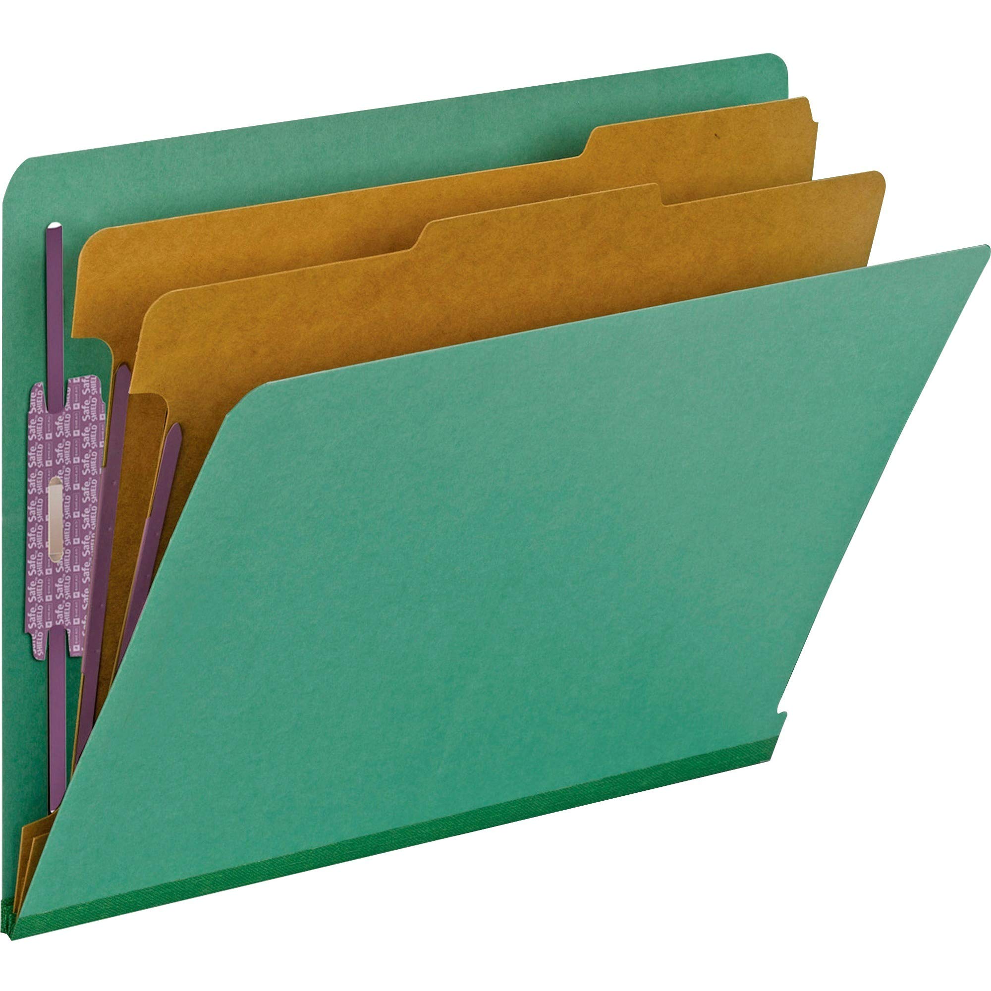 Smead Classification Folders - Green Letter Size Hanging File Folders (SMD26785) for Office Organization, Filing Cabinets & Document Storage