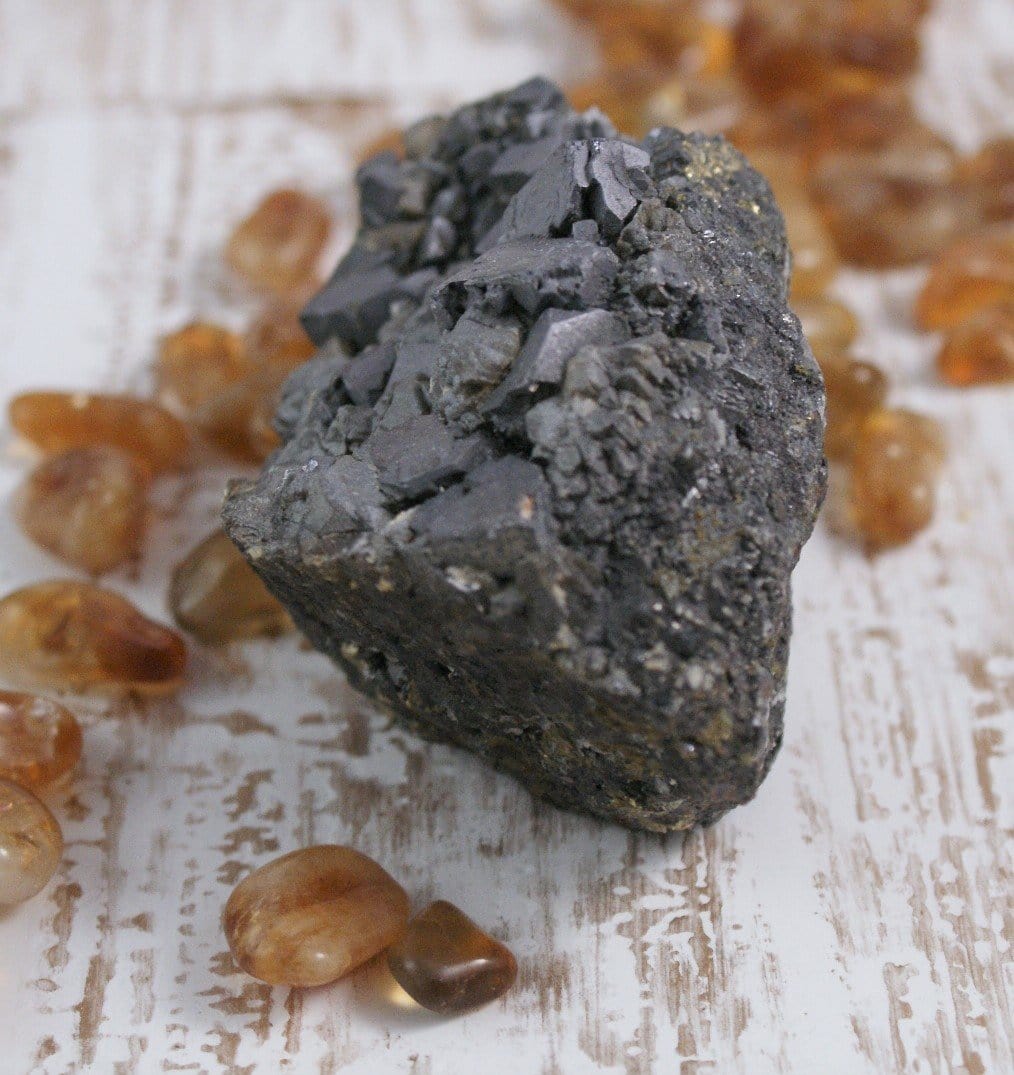 Natural Bulgarian Galena and Pyrite Mineral Specimen - Collectible Raw Crystals for Geology Enthusiasts & Home Decor Display