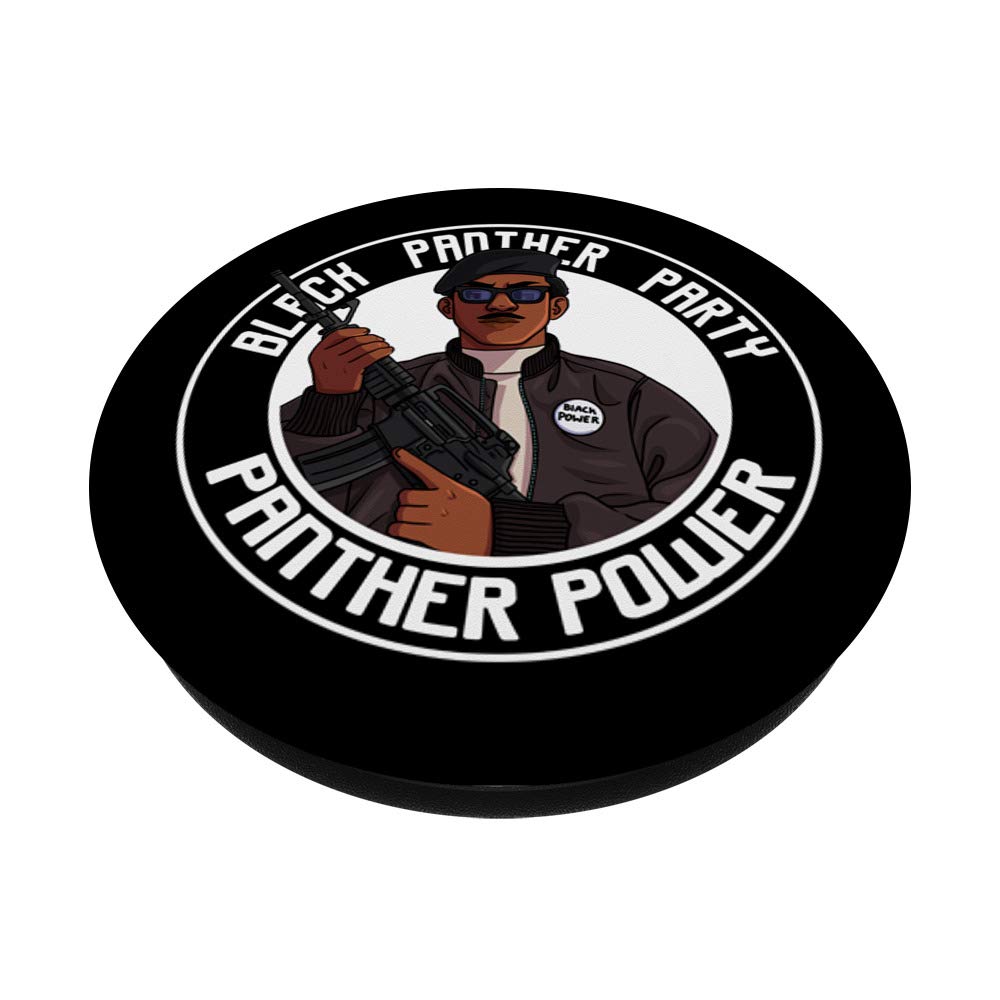 Black Panther Party Gift - Black History Month Phone Grip & Stand for iPhone, Samsung, Tablets - Perfect for Activists, Students, History Enthusiasts