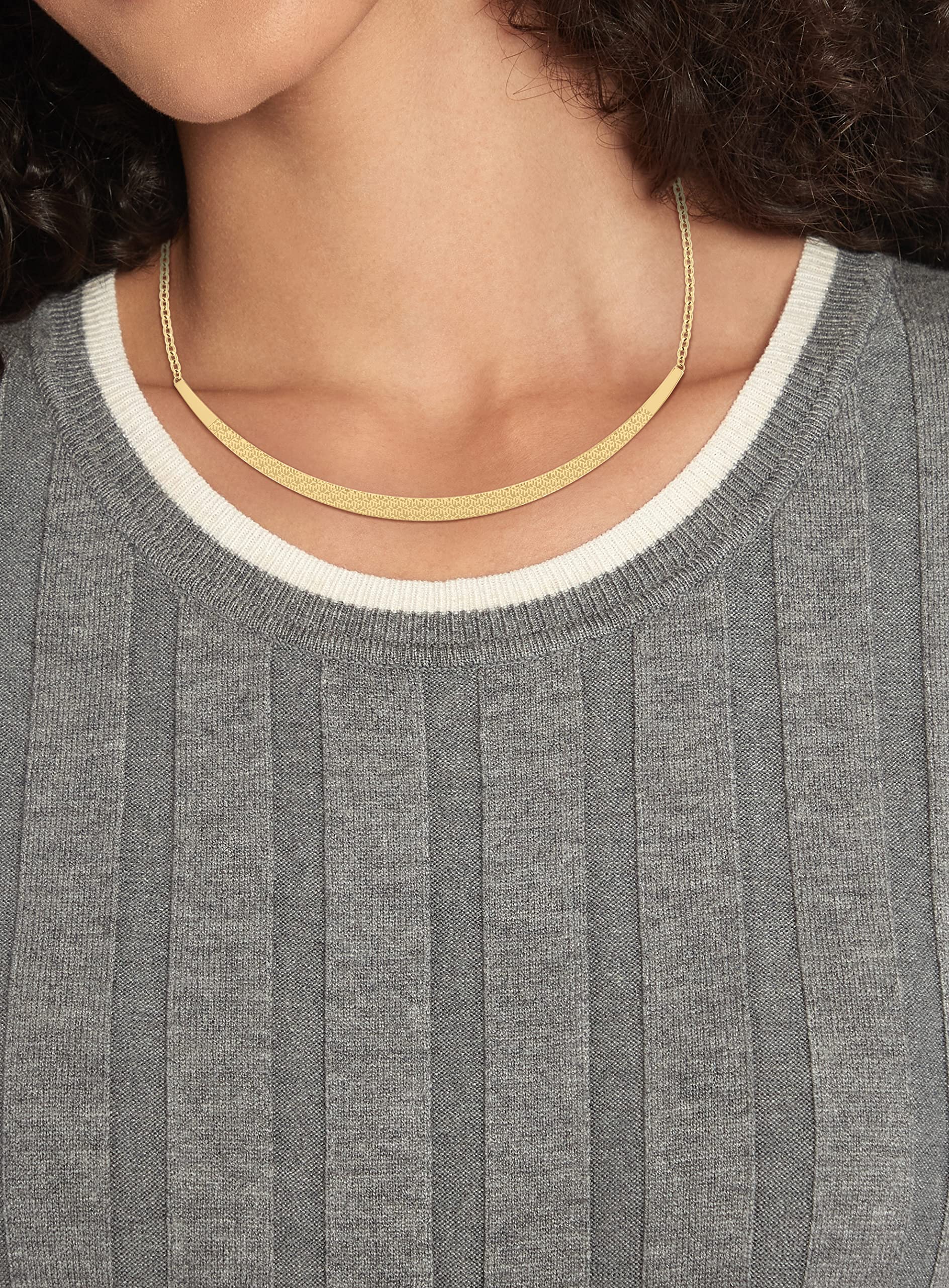Tommy Hilfiger Women's Gold Plated Stainless Steel Pendant Necklace - Elegant Fashion Jewelry for Daily Wear, Parties & Special Occasions (Model:2780654)