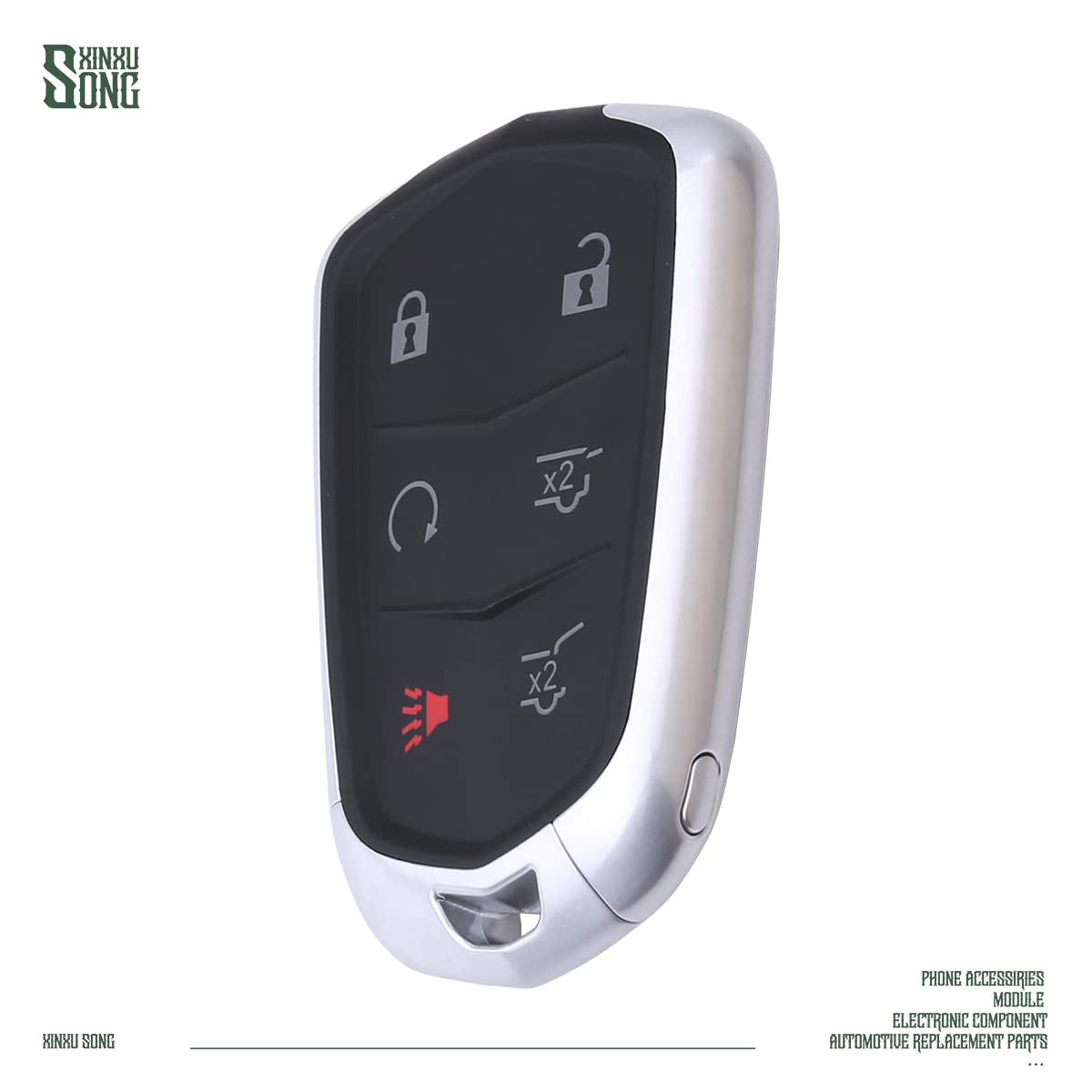 HYQ2AB 6-Button Car Key Fob Replacement for 2015-2020 Cadillac Escalade & Escalade ESV - Keyless Entry Remote Control (1551A-2AB) | Perfect for Vehicle Access & Security