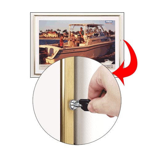 24x32 Poster Frame - SwingFrame Classic Black Poster Display for Wall Art, Photos & Prints - Perfect for Home, Office & Gallery Decor