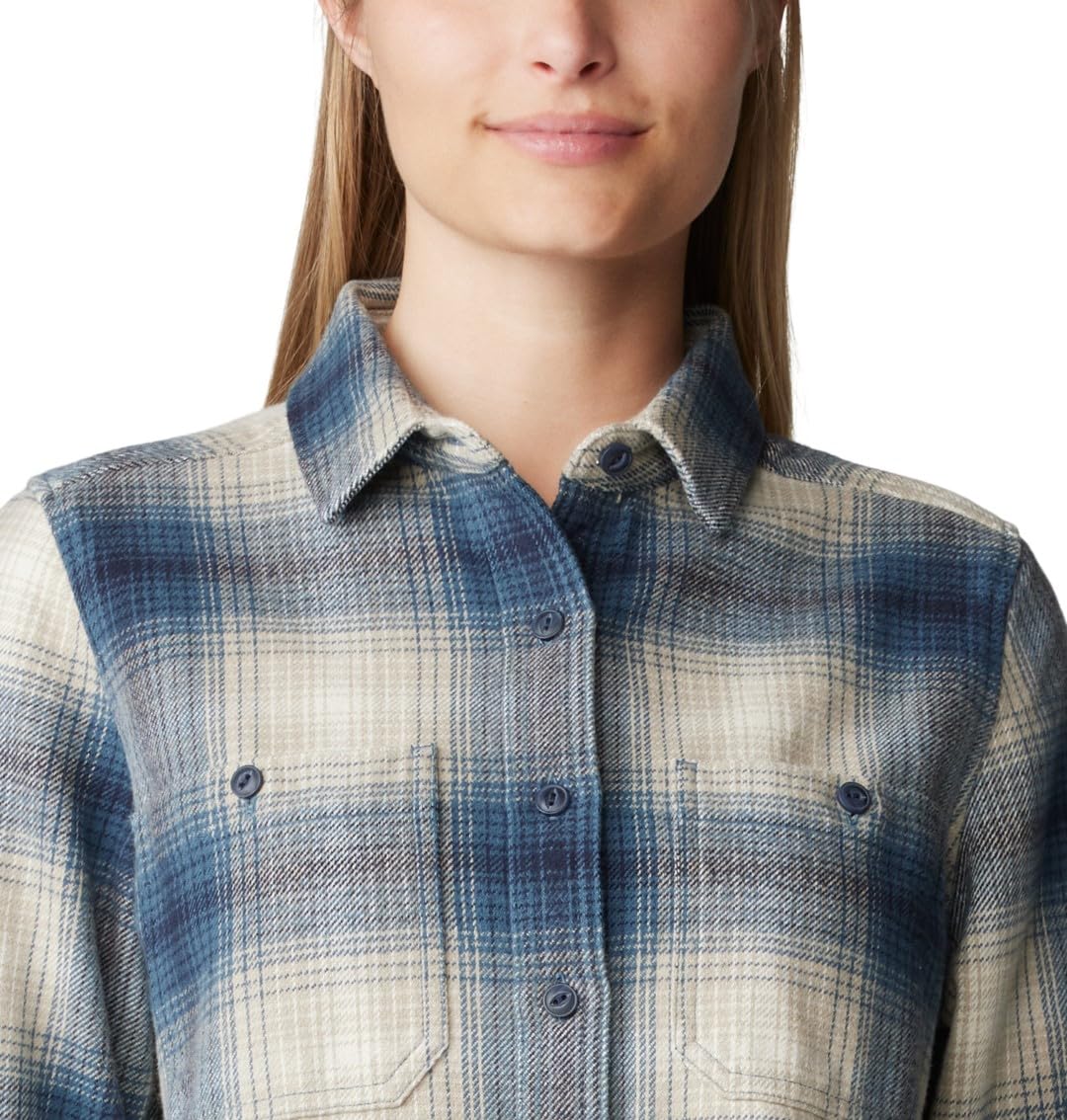 Mountain Hardwear Women's Plusher Long Sleeve Shirt - Soft & Comfortable Hiking & Outdoor Activewear for Women - Perfect for Camping, Backpacking & Adventure Travel