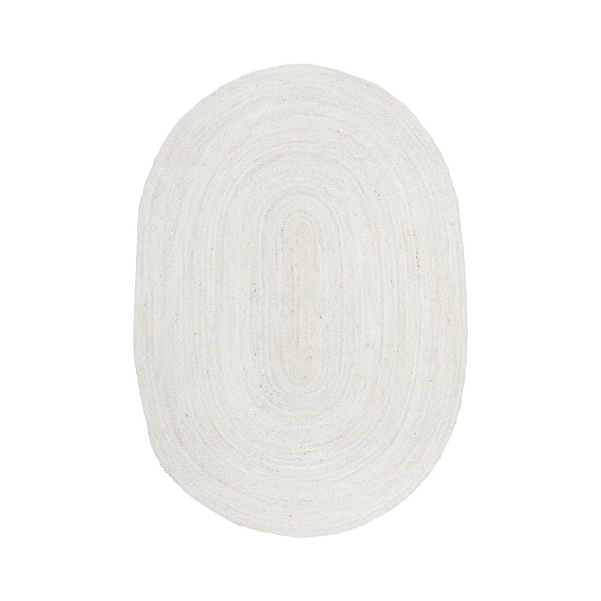 Bondi Oval Rug - Soft Plush White Area Rug for Living Room, Bedroom, Nursery | Non-Slip Comfortable Floor Mat for Home Decor