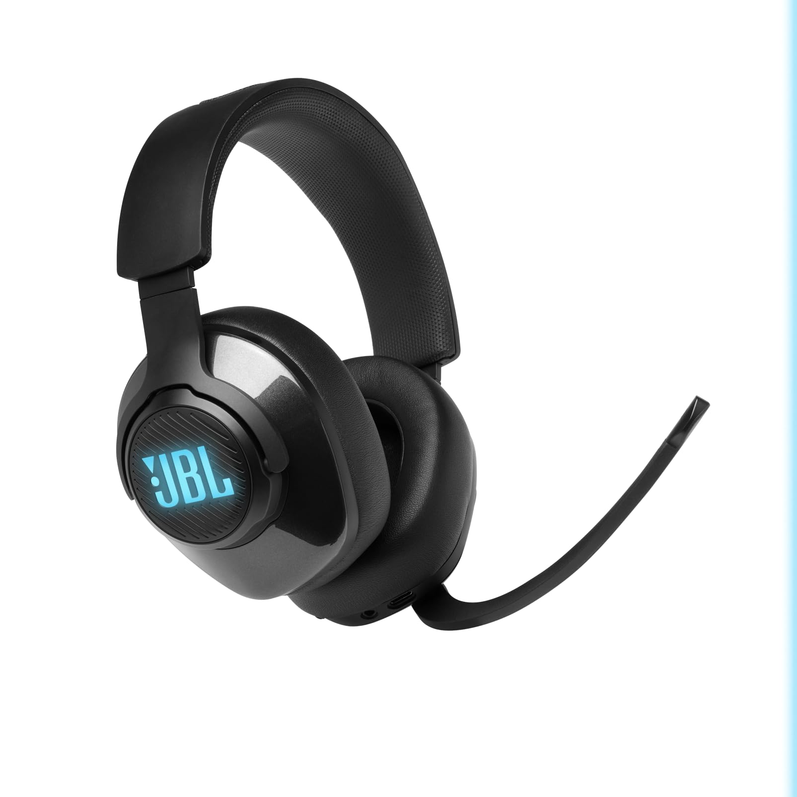 JBL Quantum 400 Wireless Gaming Headset with USB, Game-Chat Balance Dial, QuantumSURROUND & DTS - Over-Ear Headphones with Flip-Up Mic, Memory Foam Cushions (Black) - Perfect for PC, PS4, PS5 & Xbox Gaming Sessions
