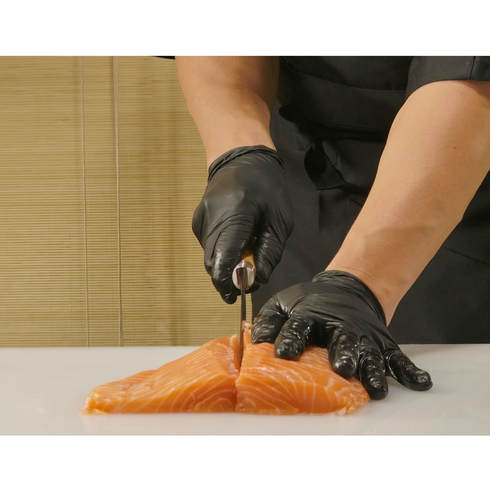 YOUSUNLONG 11 Inch Sakimaru Knife - Japanese Damascus Steel Sashimi & Sushi Knife with Hammered Finish - Professional Fillet Knife for Fish, Salmon, and Meats - Italian Olive Wood Handle & Leather Sheath - Perfect for Sushi Chefs, Home Cooking, and Gourmet Food Preparation