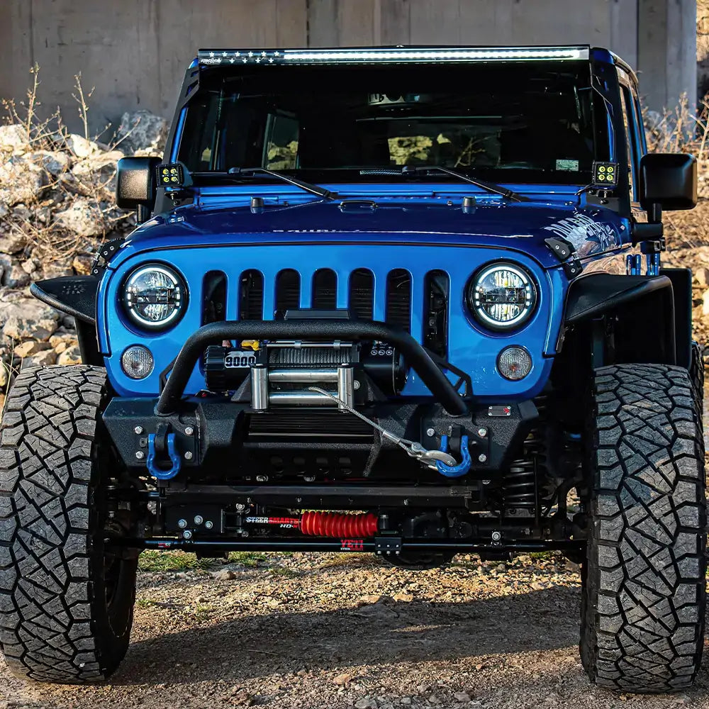 LOYO® 7 Inch LED King Kong Headlights with Huge C-Shaped Tail Lights Combo - High Performance Off-Road Lighting for Trucks, Jeeps & ATVs - Perfect for Night Driving, Off-Road Adventures & Vehicle Customization