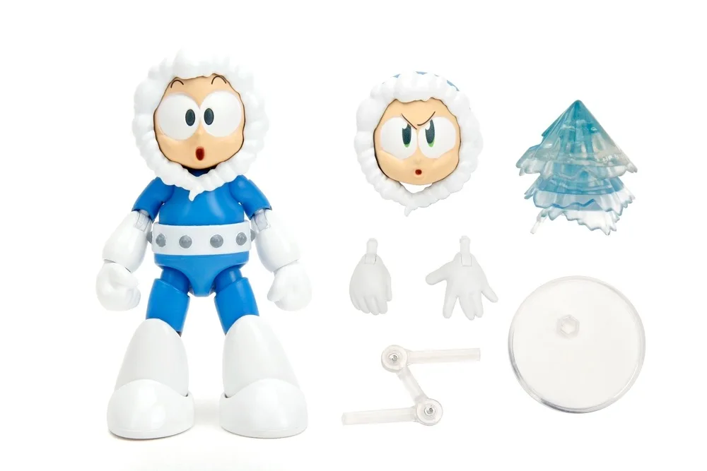 Jada Toys Mega Man Ice Man 6-Inch 1/12 Scale Action Figure - Collectible Toy for Display, Gaming & Cosplay Scenes